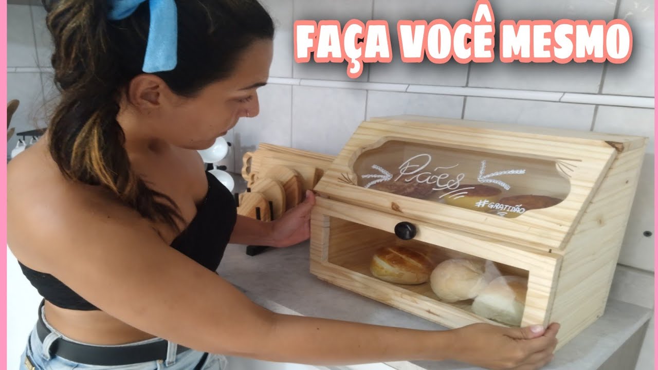 DIY Porta pão | Bread Box | Lili Fonseca