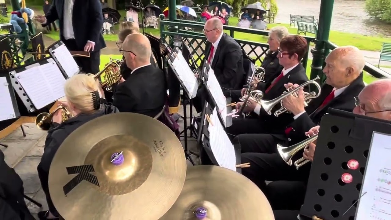 10 - Stairway to Heaven Meltham & Meltham Mills Band - wetherby Bandstand - 15-06-24