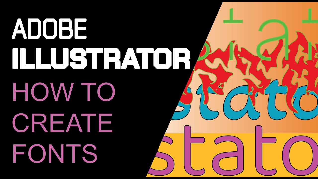 ADOBE ILLUSTRATOR: How to Create Fonts/ Part 1