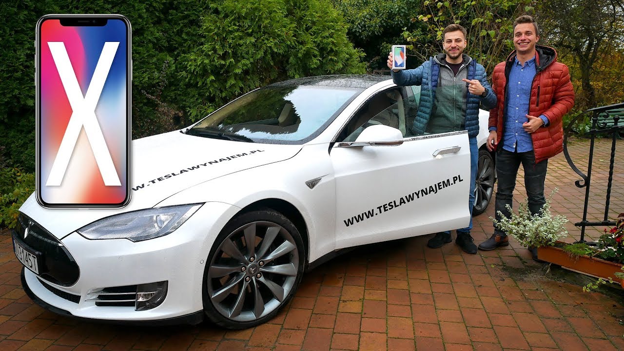 Prestiżowy Unboxing iPhone X 📱 w Tesla Model S 🏎️