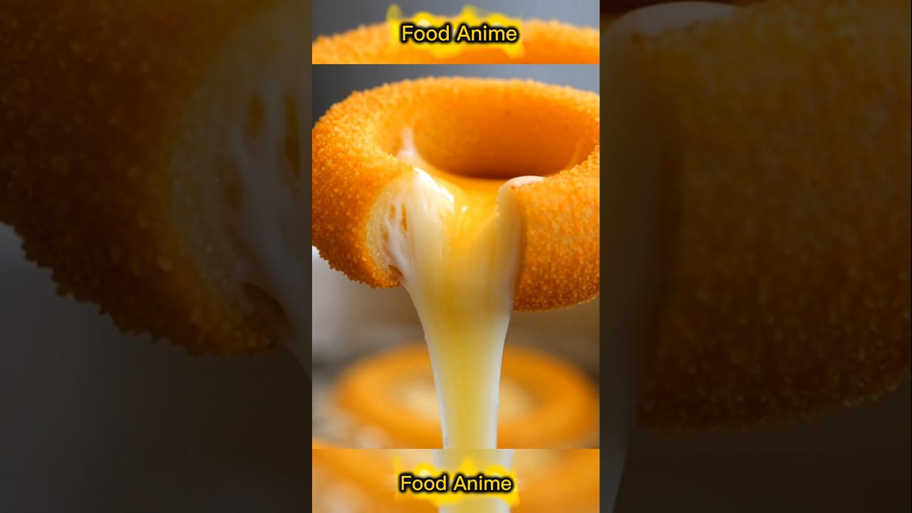 Cheese Stuffed Onion Rings 🧀🧅🔥 | Ultimate Crunch + Cheese Pull Short