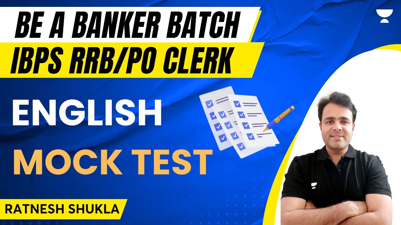 English Mock Test | IBPS RRB PO/Clerk | Be A Banker Batch | Ratnesh Shukla