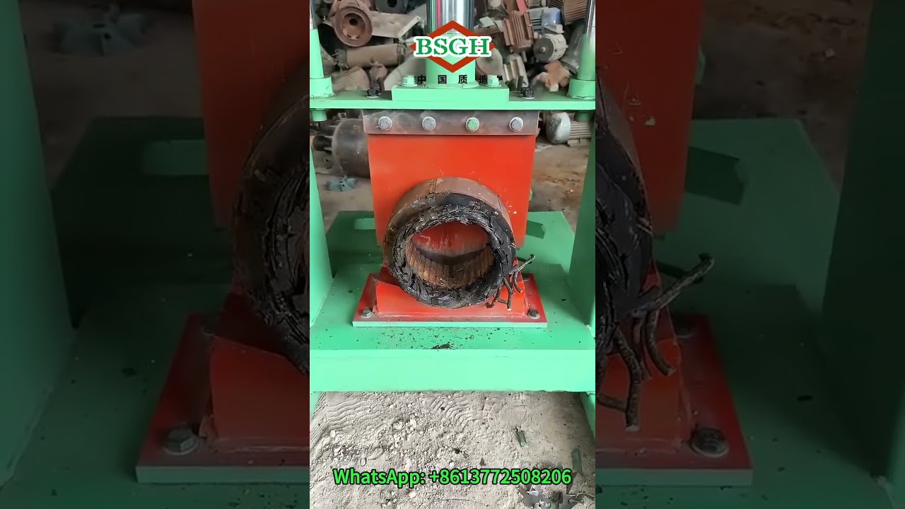 4-Function Electric Motor Cutting Machine | Hydraulic Press Cutting Machine for Motor Recycling