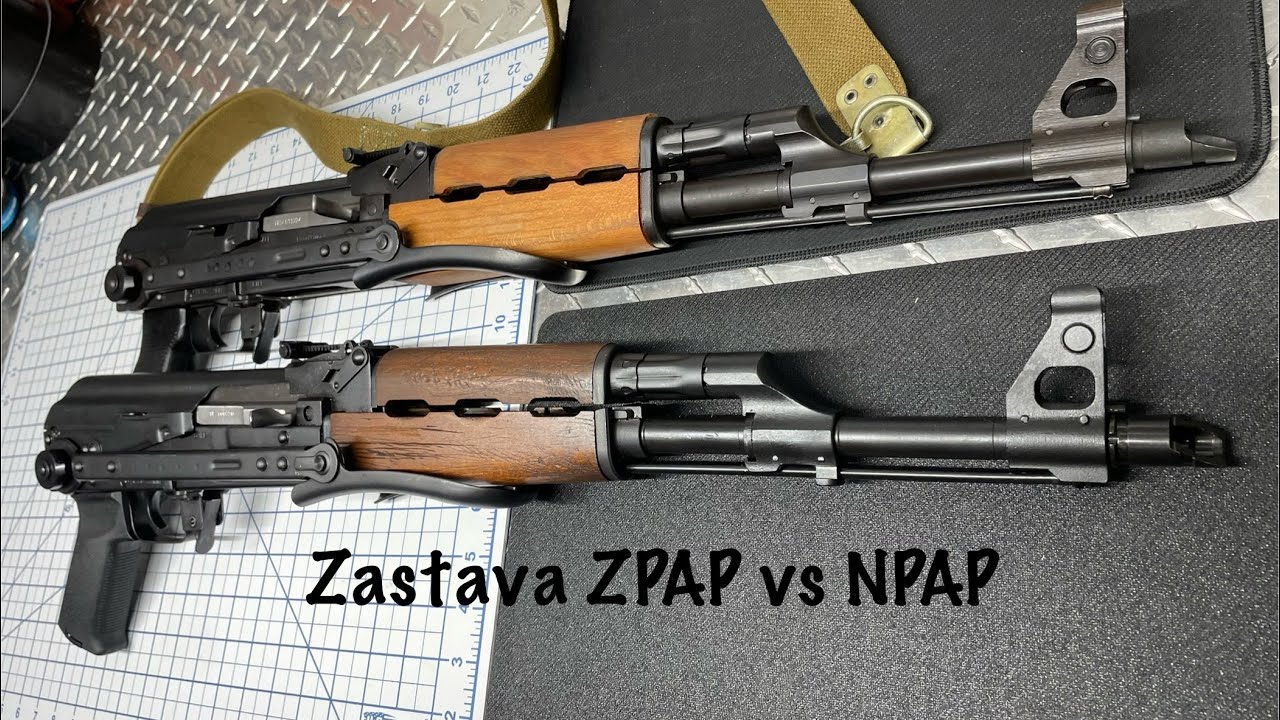 Zastava ZPAP and NPAP underfolders comparison. #ak47 #zastava