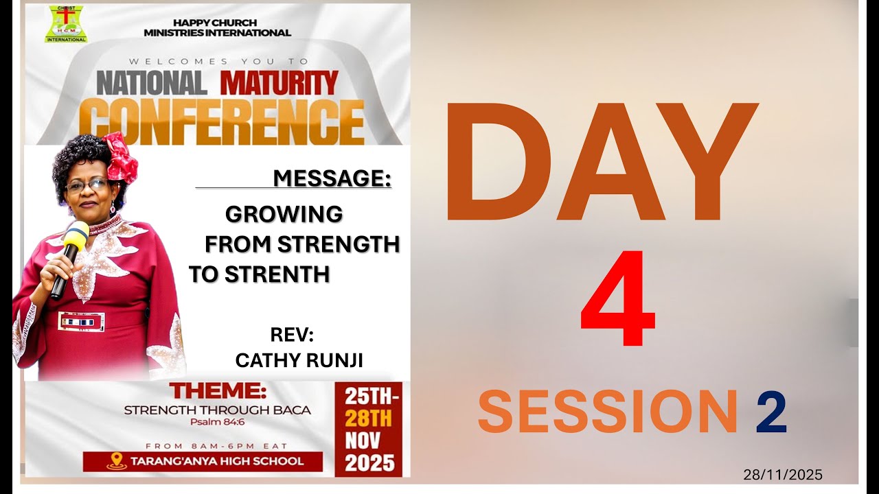 REV CATHY RUNJI // CONVENTION  // DAY 4 SESSION 1