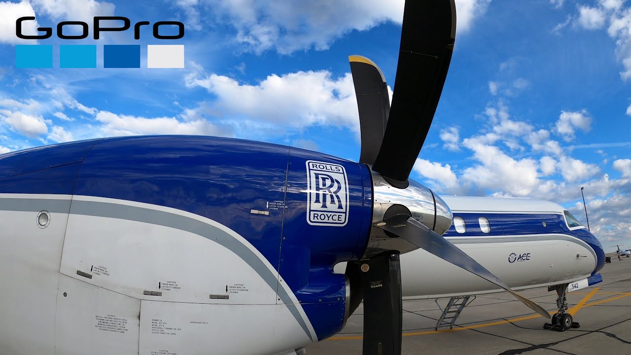 SAAB 2000 Ramp POV Arrival & Marshal Out