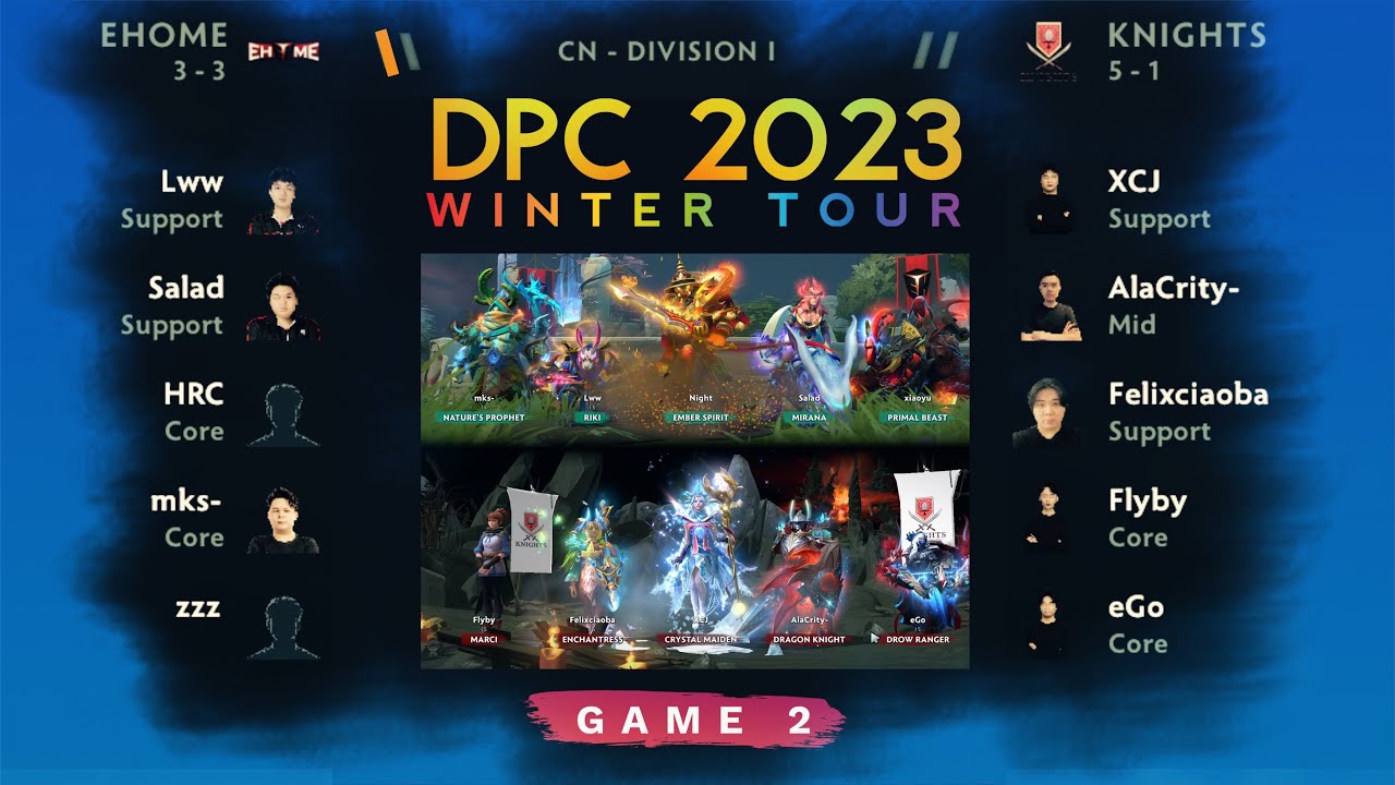 🔴 Knights vs. EHOME - DPC 2023 CN Winter Tour Division I