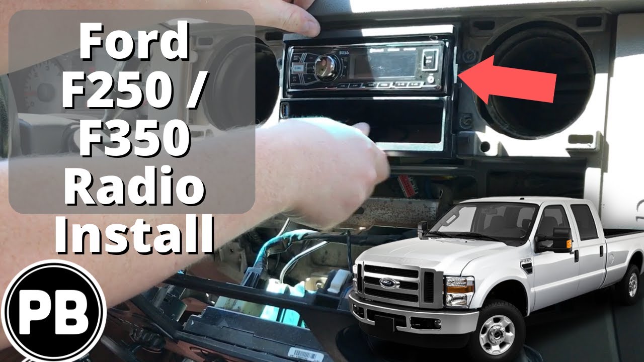 2008 - 2012 Ford F250 / F350 Radio install
