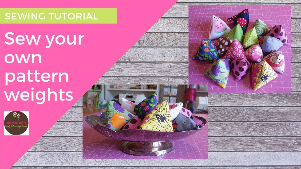 How to sew your own pattern weights from scrap fabric | SEWING TUTORIAL