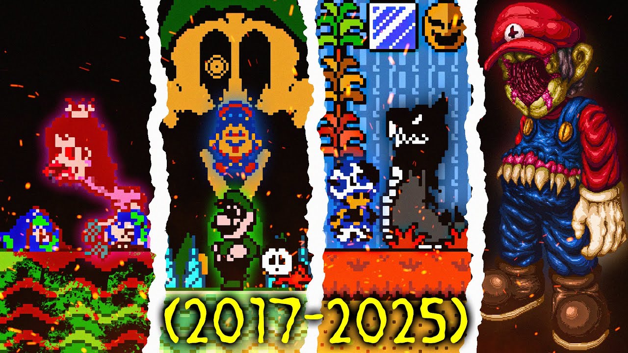 Evolution of Super Mario Bros. 2 Horror-Games (2017-2025)