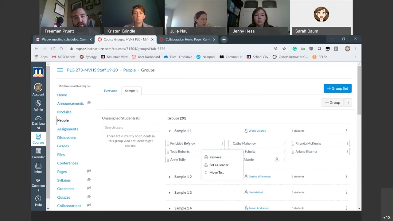 Canvas Collaborations (Creating Groups and Using Peer Reviews)