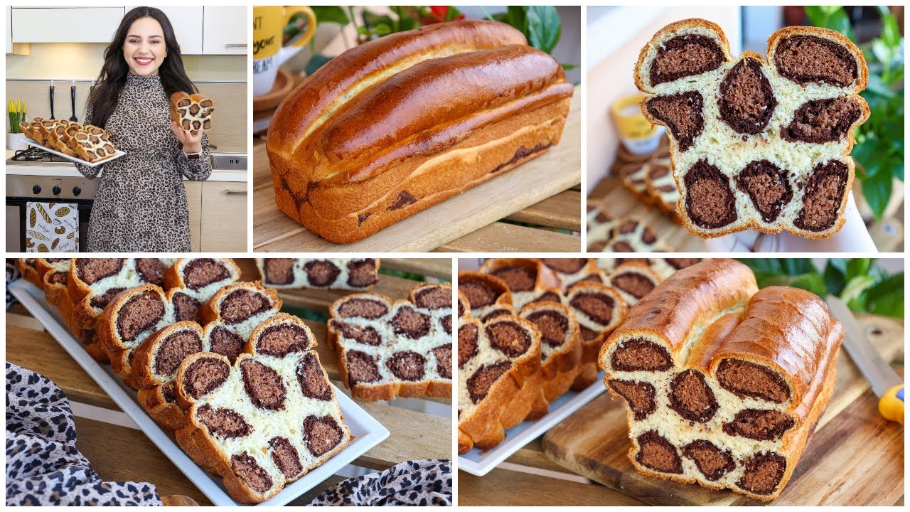 بريوش الفهد العجيب🐆خفة وزين هشيش كالقطن بمقادير بسيطة وسهل التحضير فرحوا بها عائلتكم😍Brioche léopard