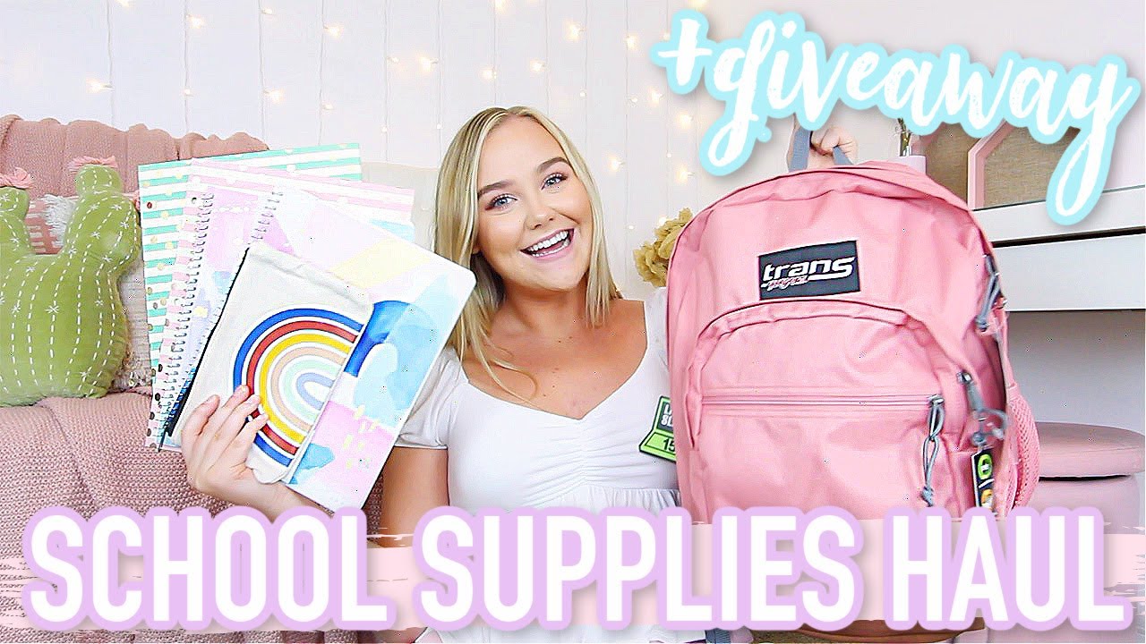 School Supplies Haul 2020 + Giveaway