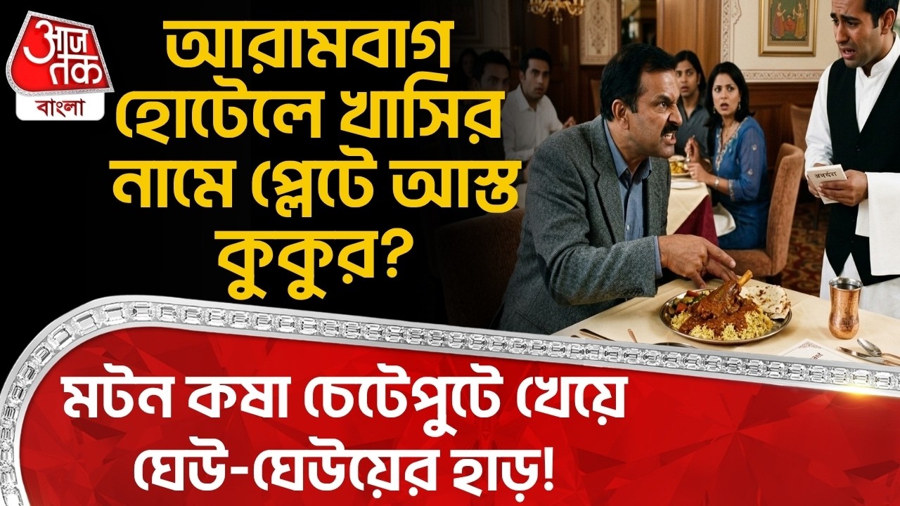 Muttonকষা চেটেপুটে খেয়ে ঘেউ-ঘেউয়ের হাড়!Arambagh Hotelএ খাসির নামে প্লেটে আস্ত কুকুর?MeatControversy