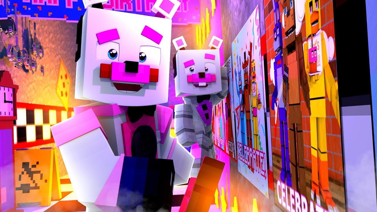 Decorating Funtime Freddy's NEW location! Minecraft FNAF Roleplay