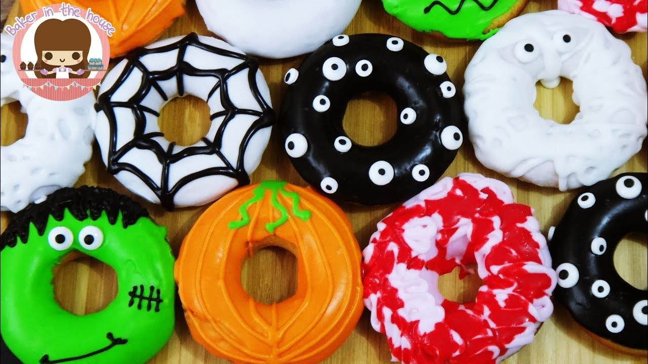 🧟‍♂️DONAS HORNEADAS para HALLOWEEN | SIN FREÍR Y SIN FERMENTAR