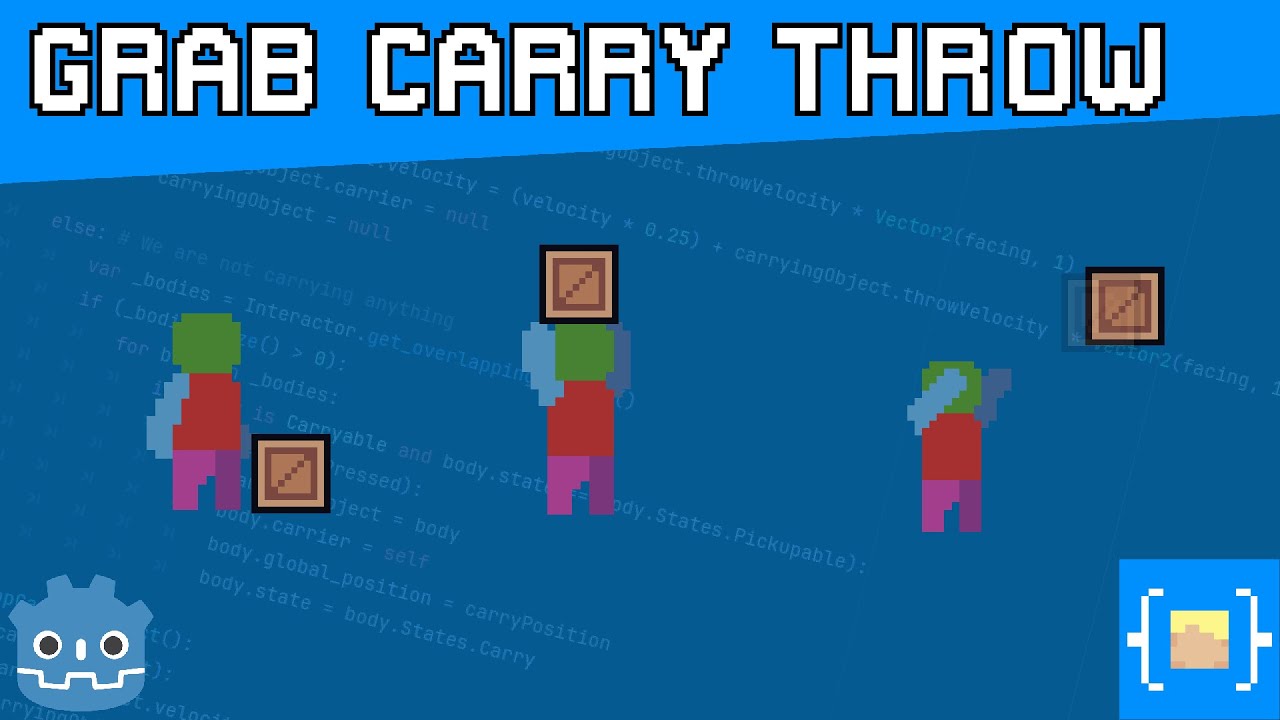 Grab, Carry, Throw! Interactable Objects For 2D Platformers | Godot Platformer Tutorial 014