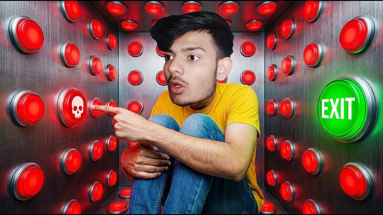100 Buttons but ONLY ONE let's you ESCAPE.. 😱 Button Prison