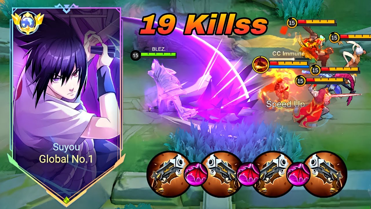 19 KILLS!! 💀SUYOU BEST EFFECTIVE BUILD TO BEAT STRONG HERO IN RANK! (Must abuse!) - Mobile legends