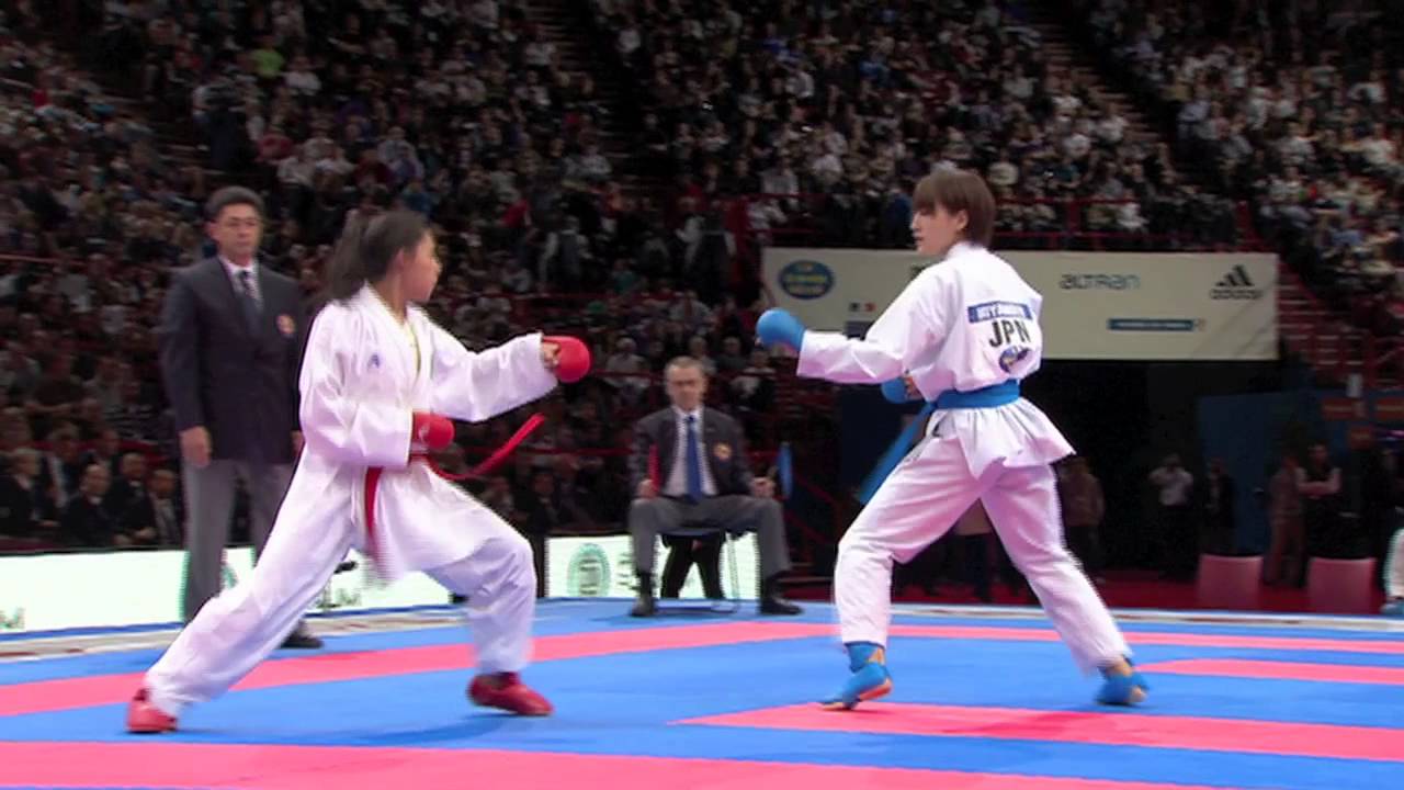 (1/2) Bronze Female Team Kumite Japan vs Mexico. WKF World Karate Championships 2012