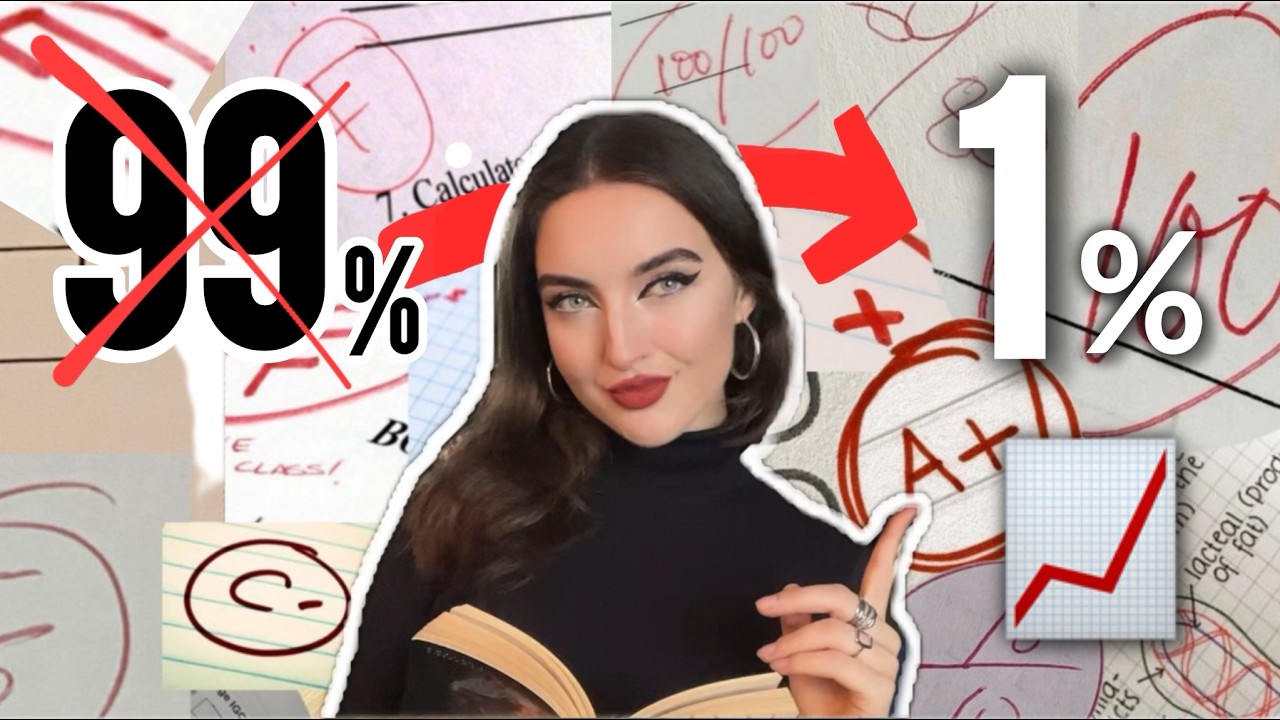 HOW TO BECOME A TOP 1% STUDENT (the HONEST truth)