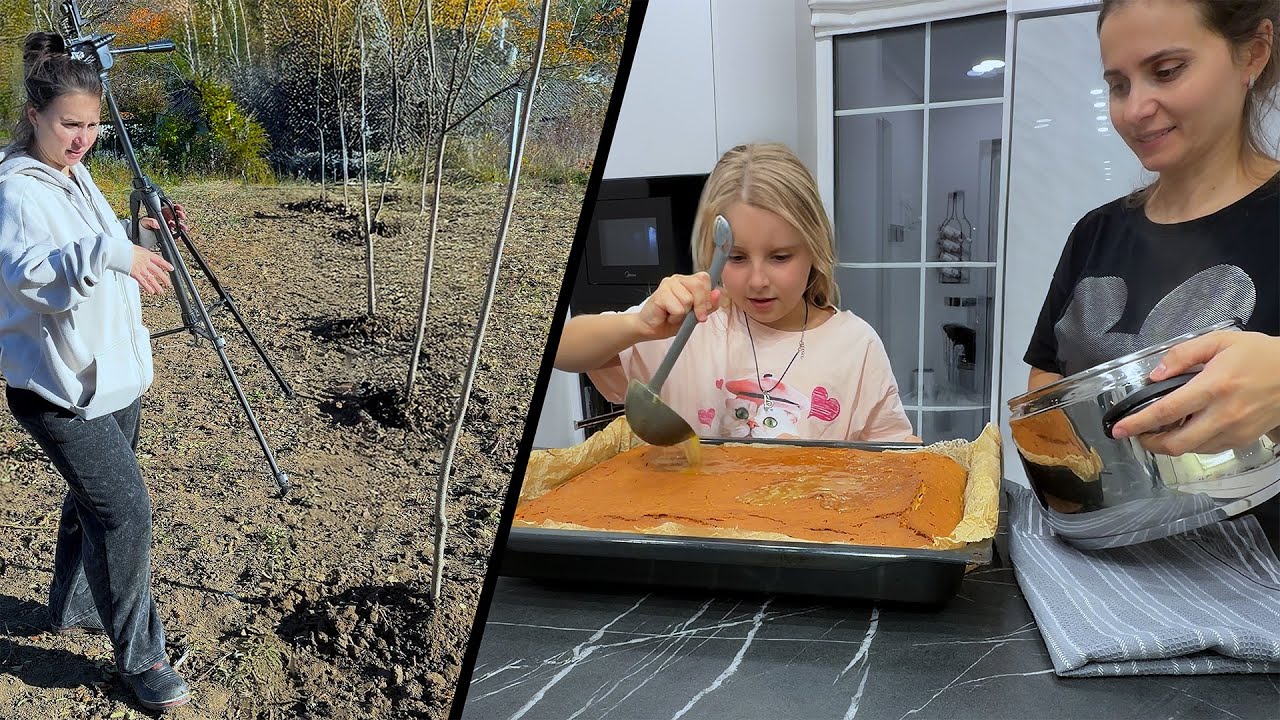 La sadit Pomi, Zmeura si Capsune | Ariana invata sa faca cake! 🥰