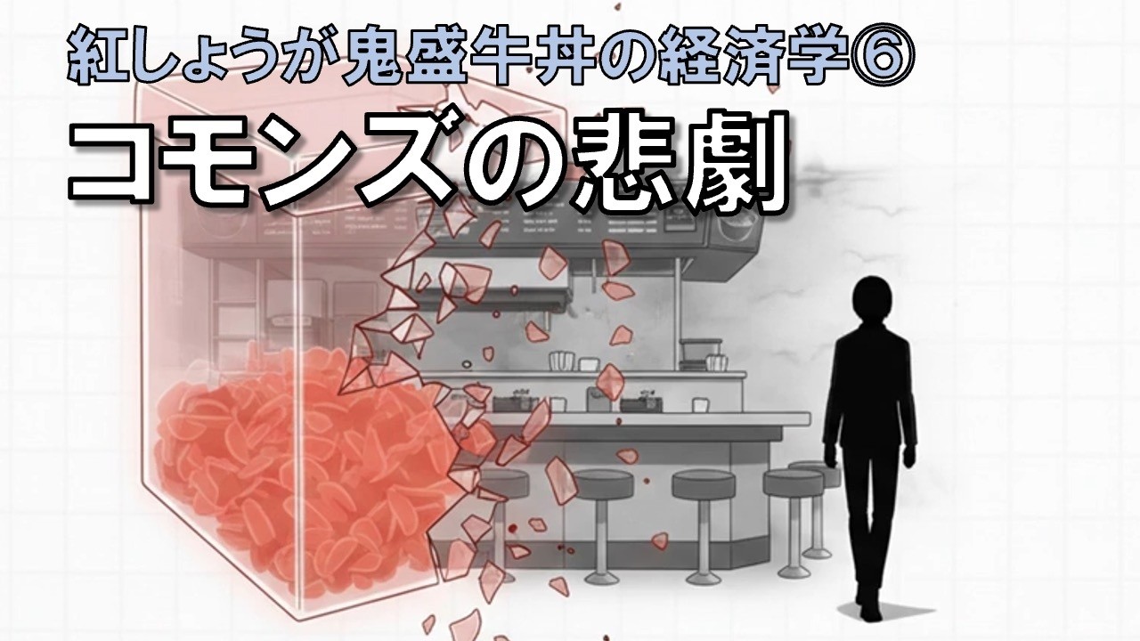 【紅しょうが鬼盛牛丼の経済学⑥】コモンズの悲劇