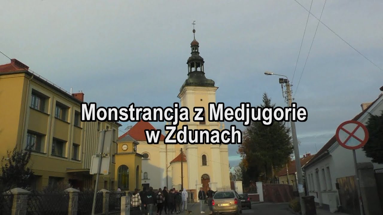 Monstrancja z Medjugorie w Zdunach