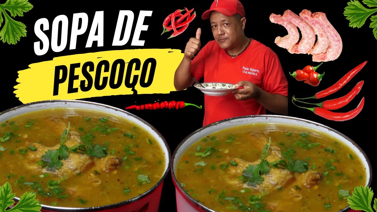 SOPA DE  PESCOÇO DE FRANGO