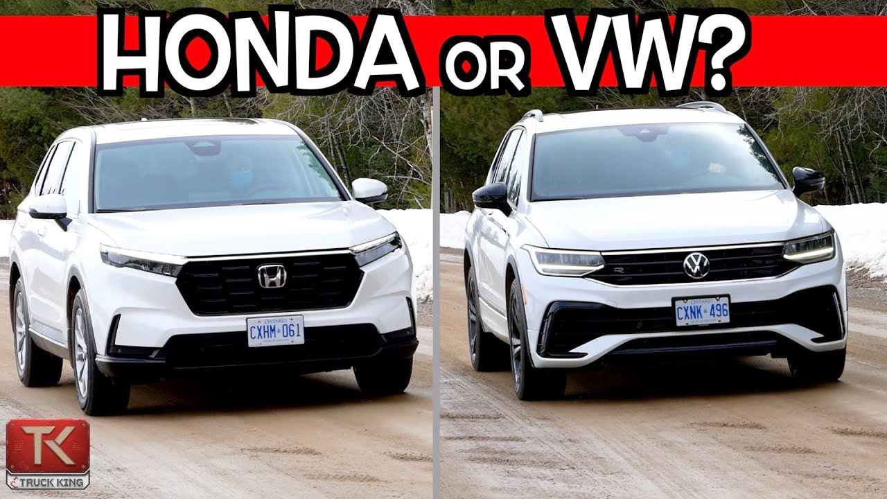 Honda CR-V 2023 против Volkswagen Tiguan — какой разумный кроссовер лучше?