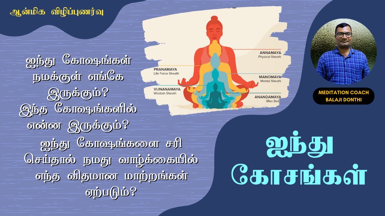 ஐந்து கோசங்கள் | Pancha Koshas | மனித இருப்பின் ஐந்து அடுக்குகள் | #BalajiDonthi