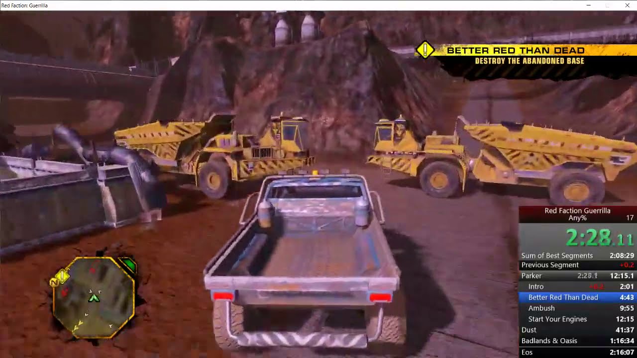 Red Faction Guerrilla any% Speedrun (2:12:09)