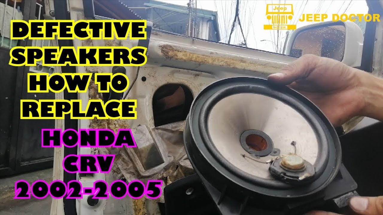 How to Replace Defective SPEAKERS on HONDA CRV - Door Mount SPEAKERS
