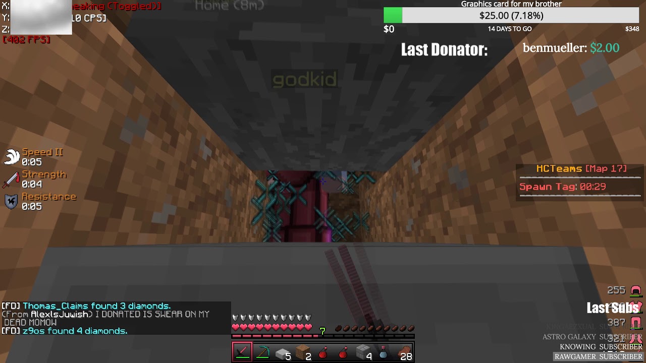 4 Hours into our minehq sotw... (WE ARE RICH) [HCTeams Map 17 #1]