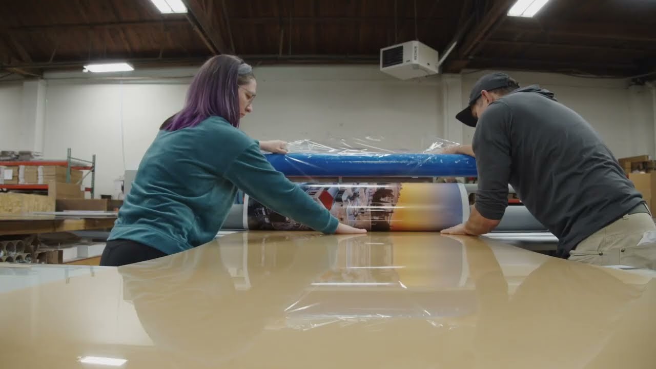Huge 9FT Panoramic Acrylic Print Process!