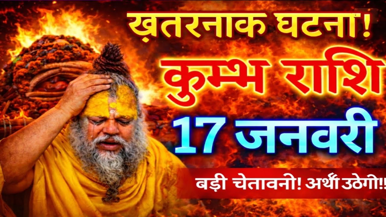 #कुंभ राशि फल खतरनाक घटना ।। 17 जनवरी 2026 ।। बड़ी चेतावनी अर्थी उठेगी । #astrology #aajkakumbhrashi