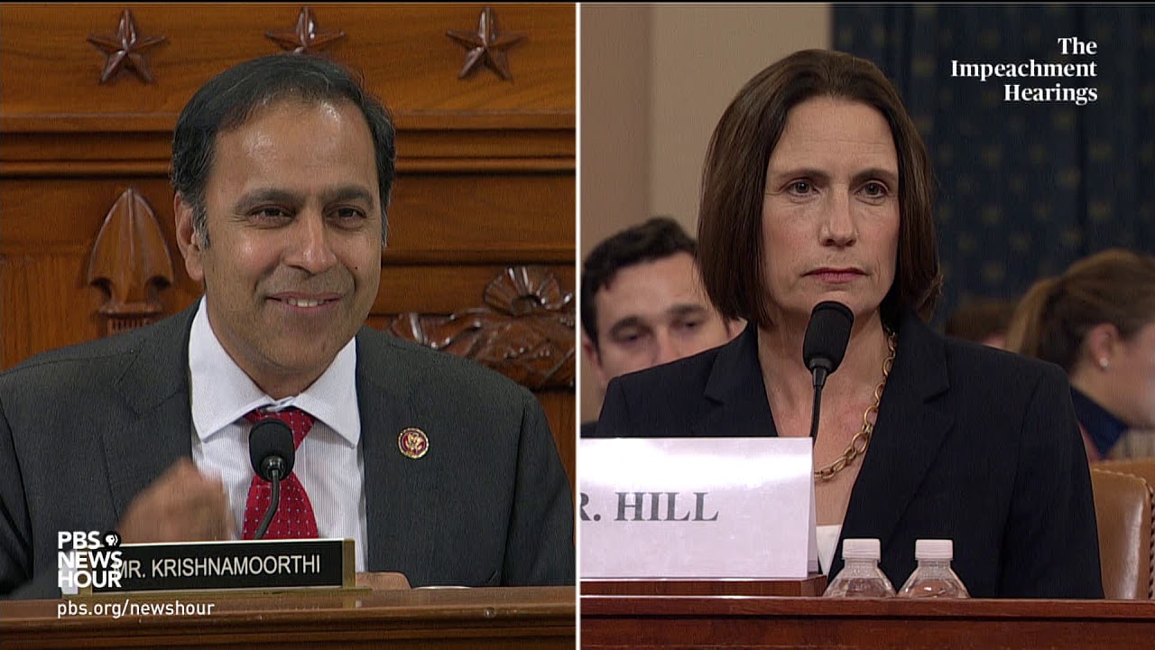 WATCH: Rep. Raja Krishnamoorthi’s full questioning of Hill and Holmes | Trump's first impeachment