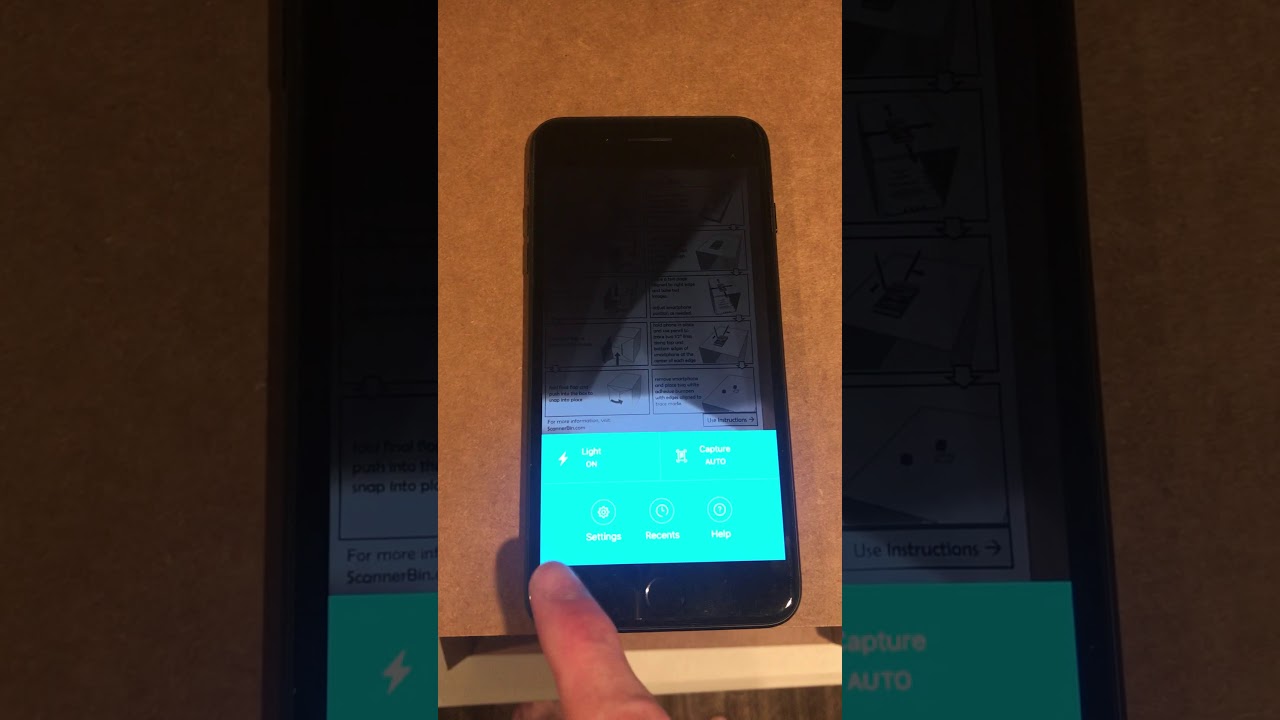 Evernote Scannable with Scanner Bin