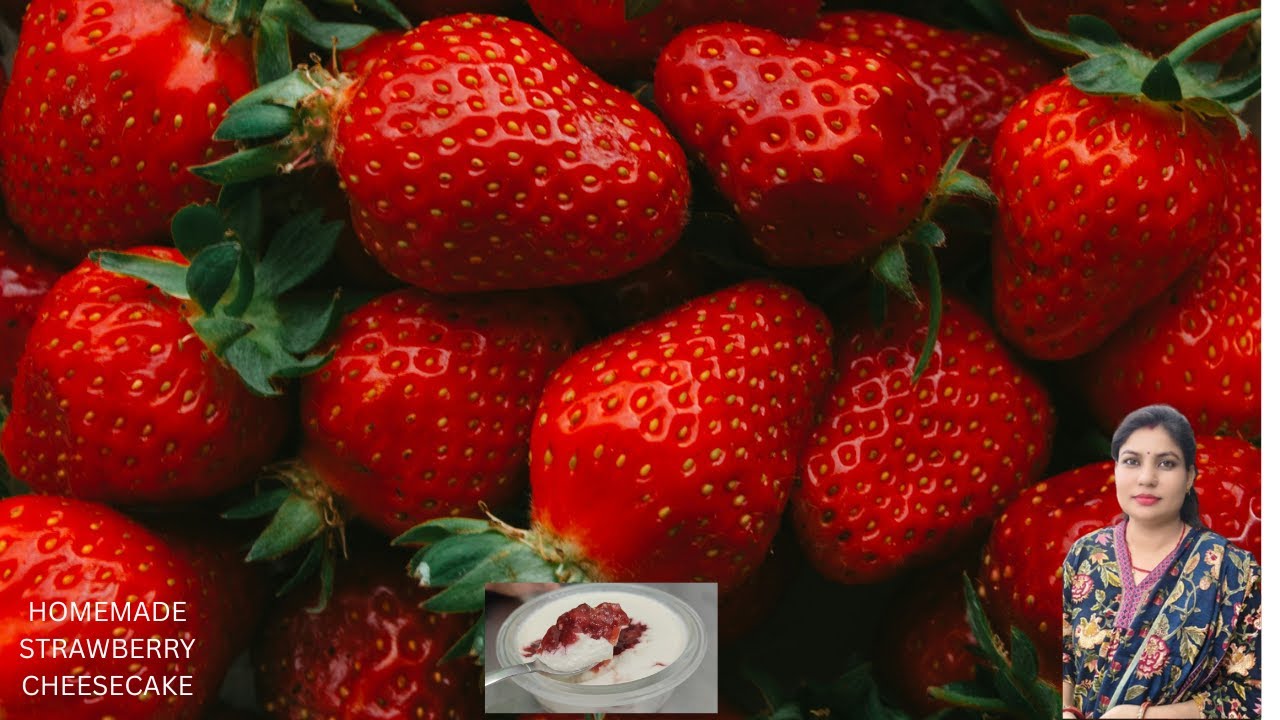 Homemade Strawberry Cheesecake | Creamy & Easy Recipe 🍓🍰 | Step-by-Step Recipe