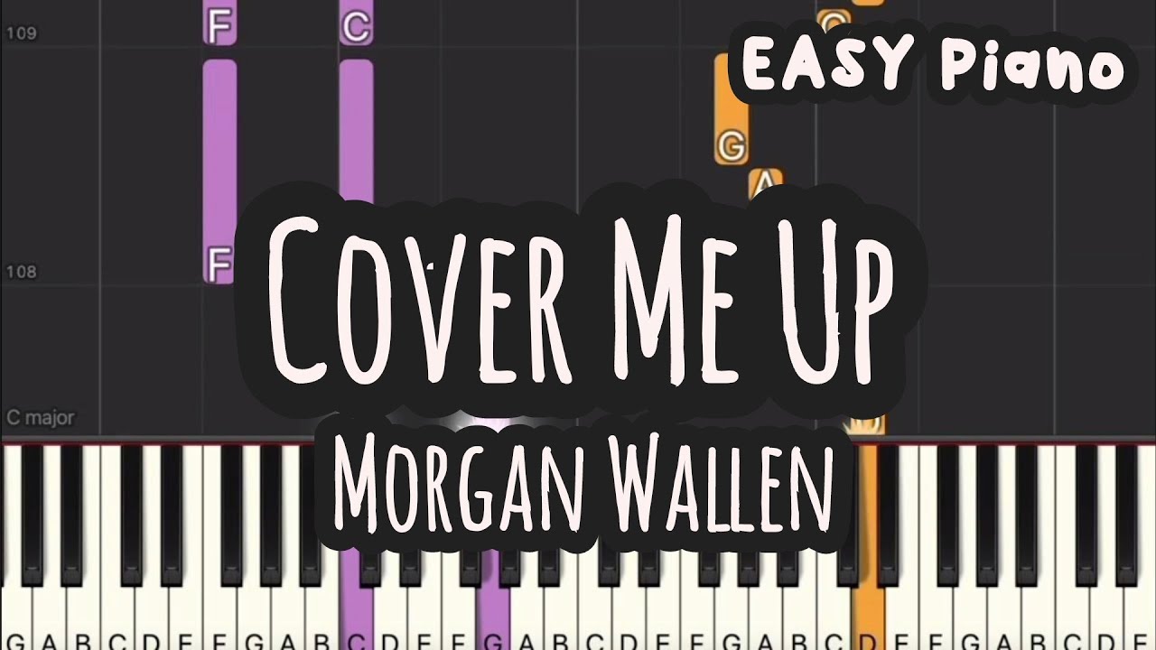 Morgan Wallen - Cover Me Up (Easy Piano, Piano Tutorial) Sheet