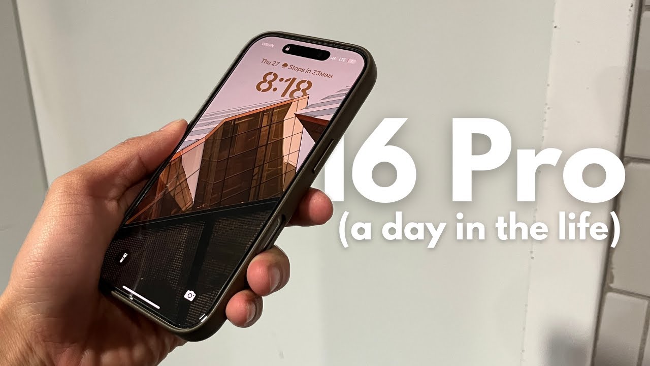 Один день из жизни студента университета: с iPhone 16 Pro (+ тест батареи в реальных условиях — х...