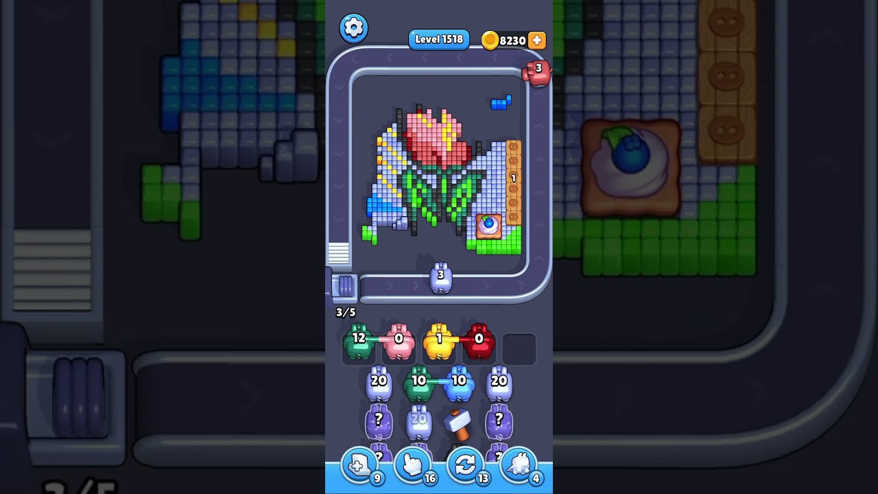 Pixel Flow Level 1518 – Full Walkthrough (No Commentary)