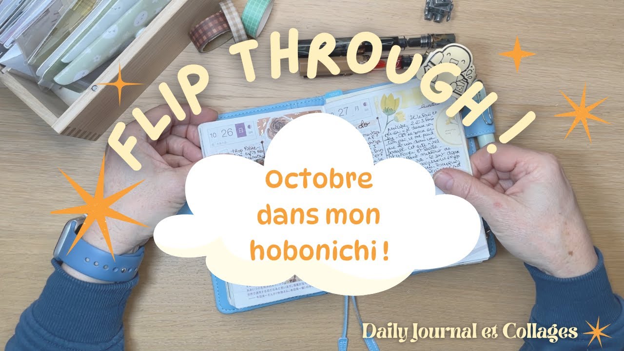 Hobonichi Flip Through Octobre 2025 🎃 Daily Planner & Journal Créatif