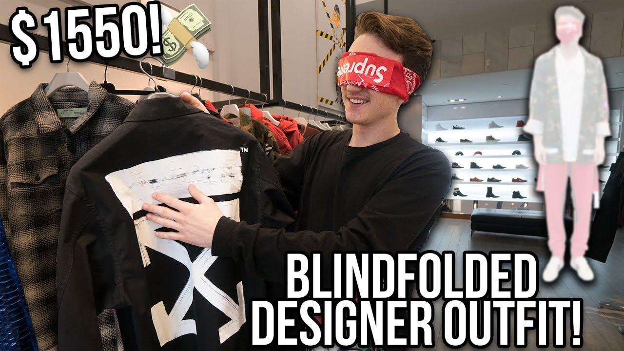 I BOUGHT A DESIGNER OUTFIT BLINDFOLDED!