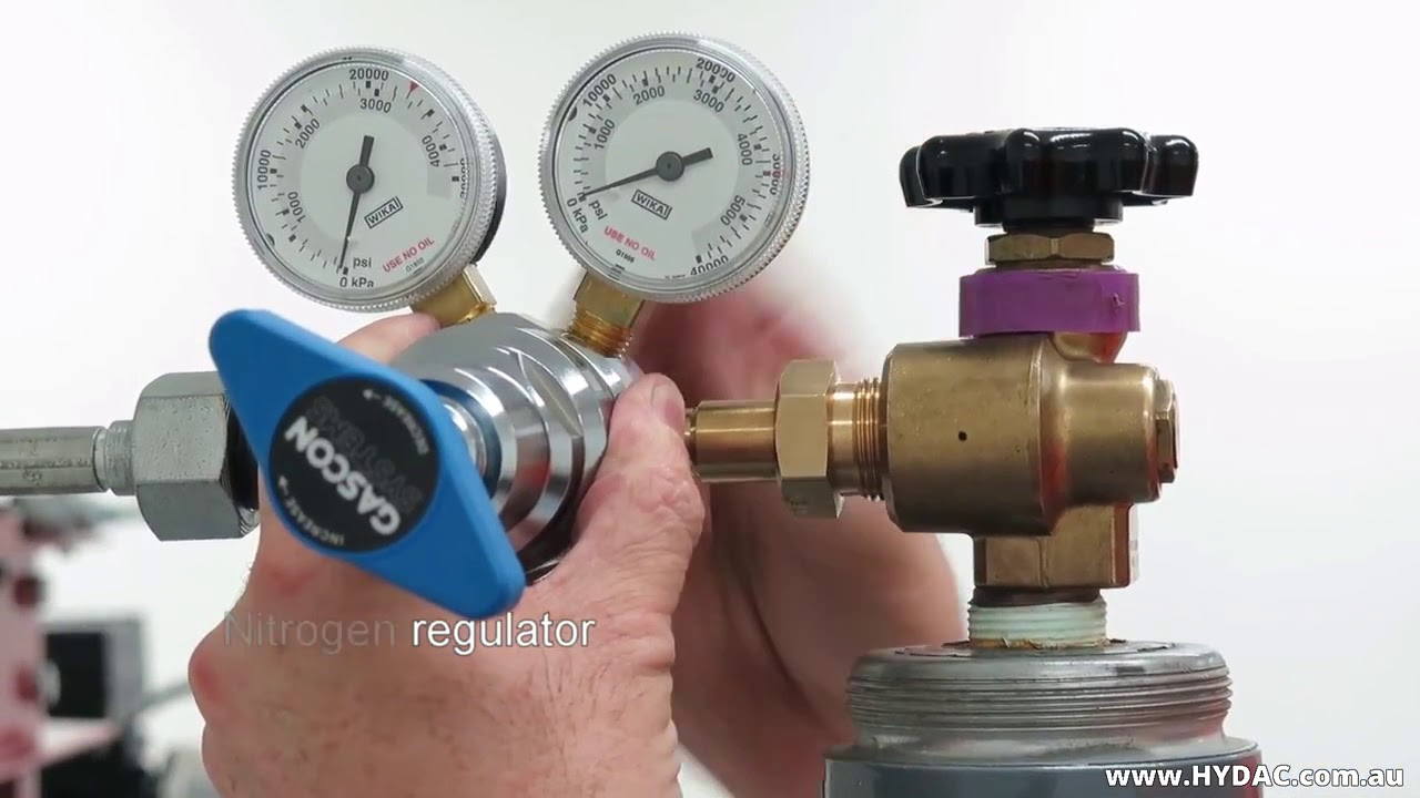 How to Charge HYDAC Hydro-pneumatic Diaphragm Accumulators