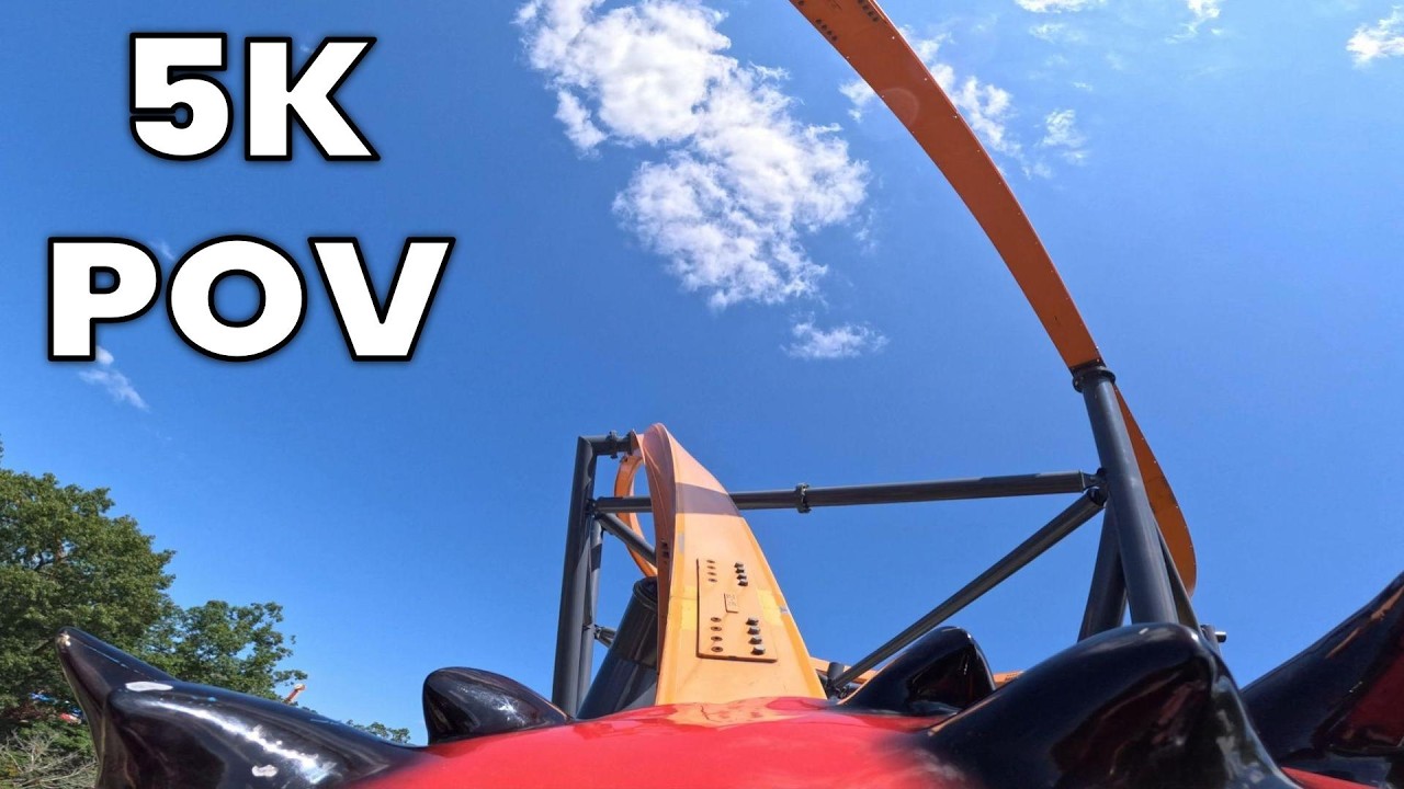 Jersey Devil Coaster Front Row POV [5K] | Six Flags Great Adventure 2025