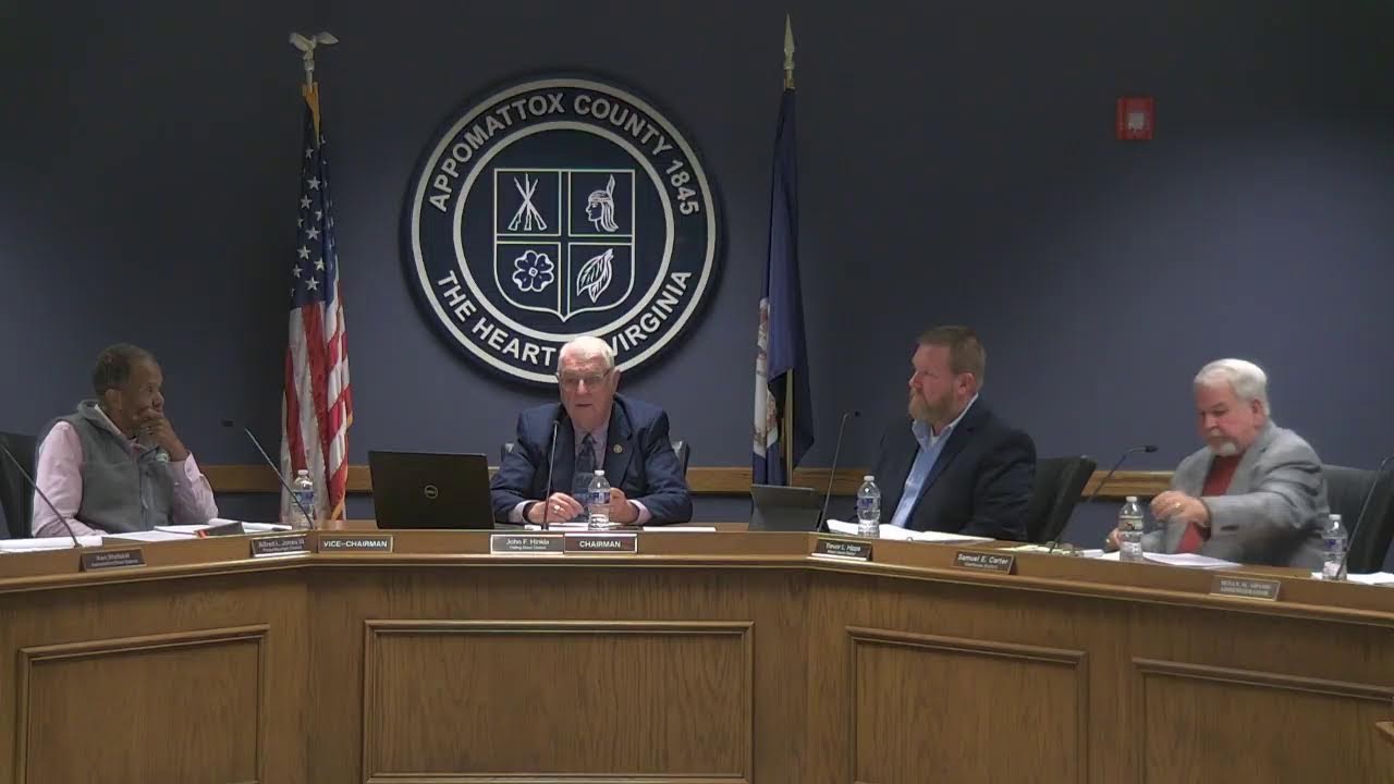 01-21-2025 Meeting | Appomattox Board of Supervisors