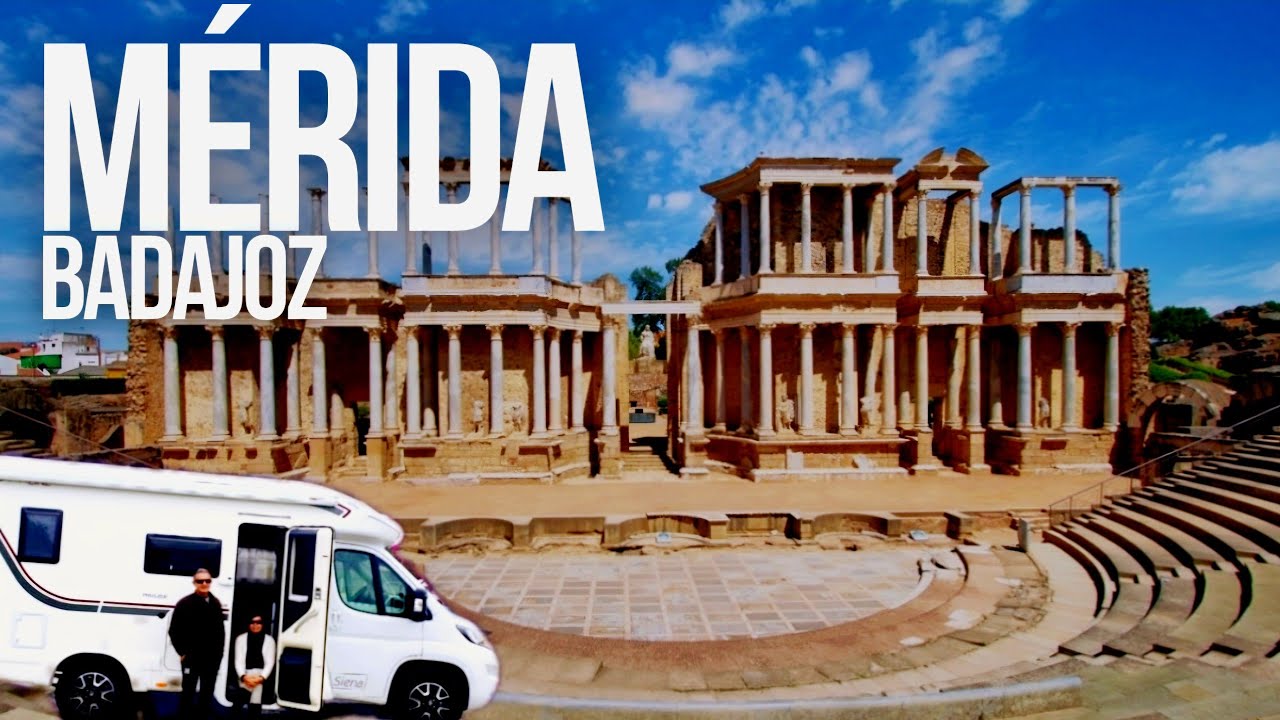 🛑 GUÍA DE VIAJE por MÉRIDA Badajoz ‼️CIUDAD ROMANA‼️ Qué Ver y Hacer 👉 Área de AUTOCARAVANAS 💃🕺