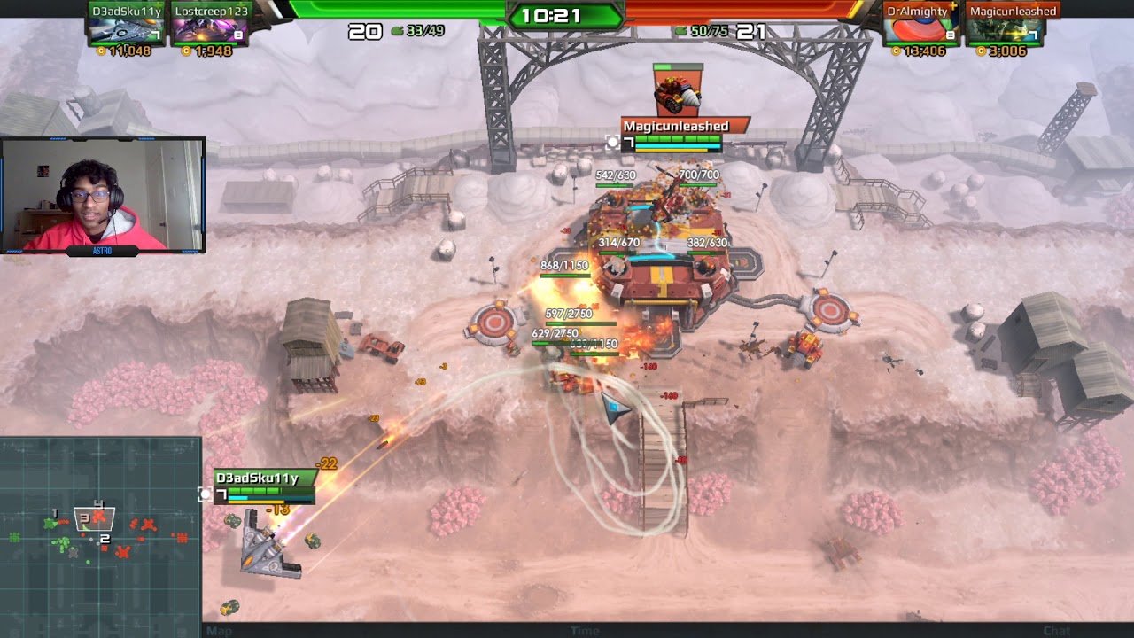 Airmech Strike 2v2: DeadSkull & Lostcreep123 - VS - DrAlmighty & Magicunleashed