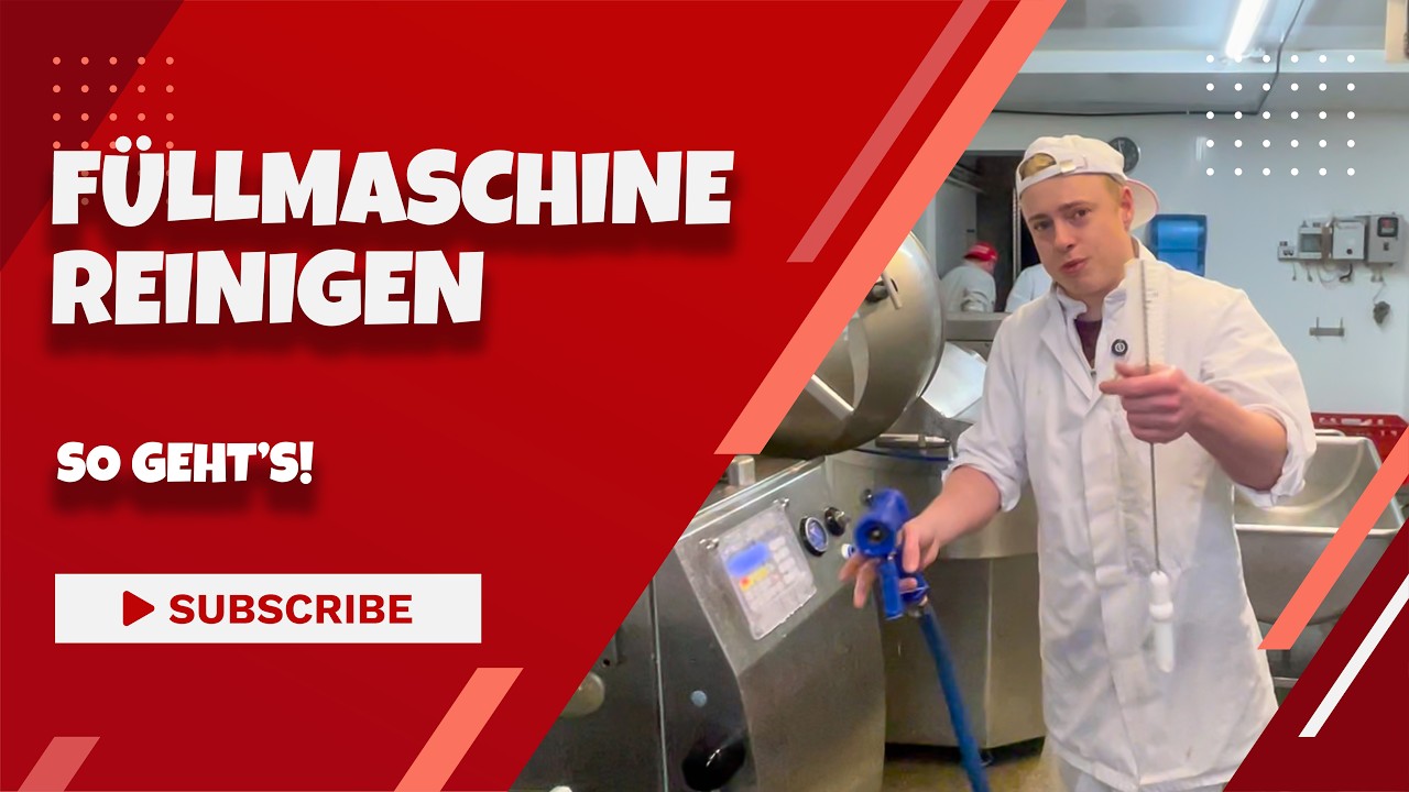 Füllmaschine reinigen in der Produktion! - So geht's! 💦